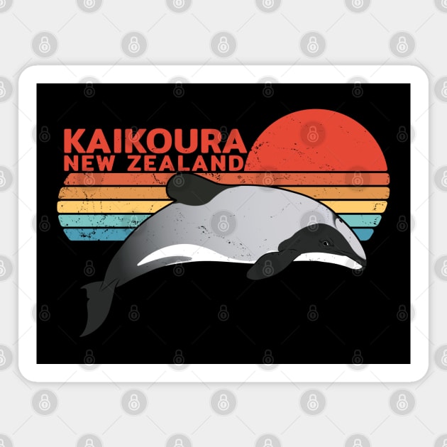 Kaikoura New Zealand Hector's Dolphin Magnet by NicGrayTees